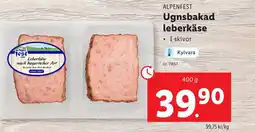 Lidl ALPENFEST Ugnsbakad leberkäse erbjuda