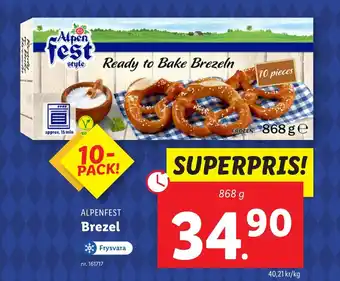 Lidl ALPENFEST Brezel erbjuda