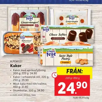 Lidl ALPENFEST Kakor erbjuda