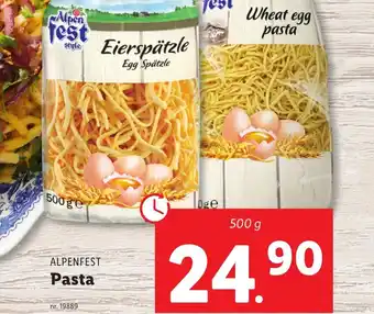 Lidl ALPENFEST Pasta erbjuda