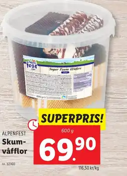 Lidl ALPENFEST Skum- våfflor erbjuda