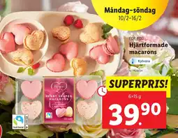 Lidl For you hjärtformade macarons erbjuda