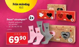 Lidl SoxoⓇ strumpor* erbjuda