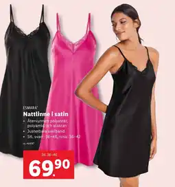 Lidl ESMARA® Nattlinne i satin erbjuda