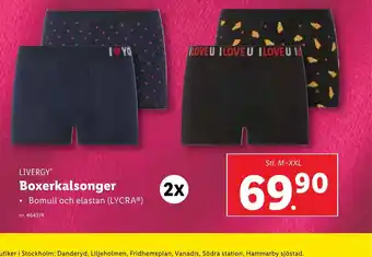 Lidl LIVERGY Boxerkalsonger erbjuda