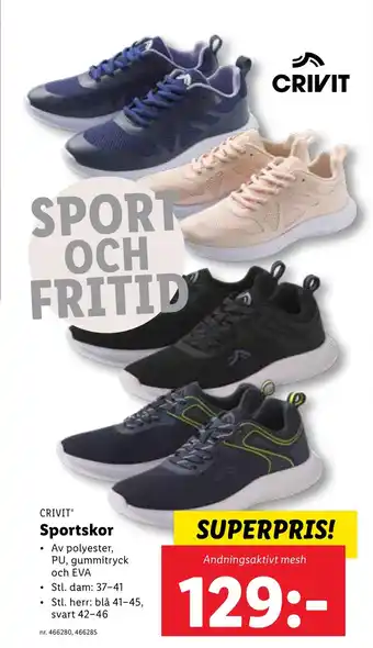 Lidl CRIVIT Sportskor erbjuda