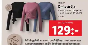 Lidl CRIVIT Omlottröja erbjuda