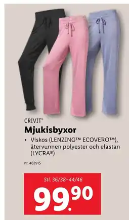 Lidl CRIVIT Mjukisbyxor erbjuda