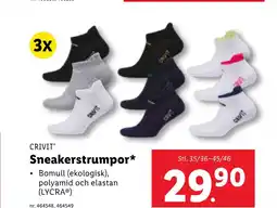 Lidl CRIVIT Sneakerstrumpor* erbjuda