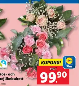 Lidl Ros- och nejlikebukett erbjuda