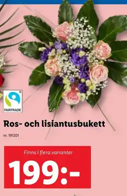 Lidl Ros- och lisiantusbukett erbjuda