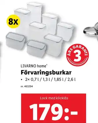 Lidl LIVARNO home® Förvaringsburkar erbjuda