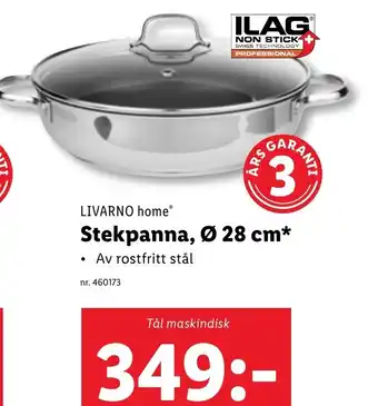 Lidl LIVARNO home Stekpanna, erbjuda