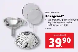 Lidl LIVARNO home® Köksgeråd* erbjuda