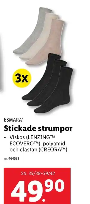 Lidl ESMARA® Stickade strumpor erbjuda