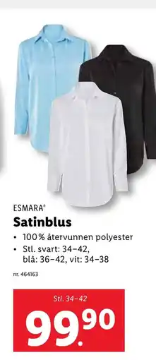 Lidl ESMARA® Satinblus erbjuda