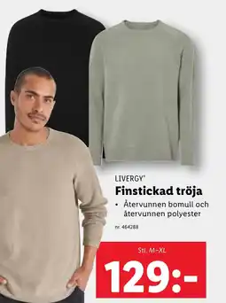 Lidl LIVERGY Finstickad tröja erbjuda