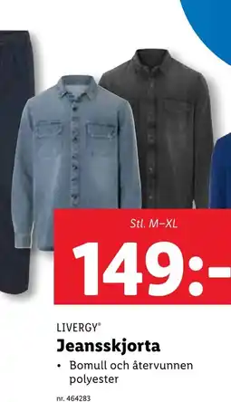 Lidl LIVERGY Jeansskjorta erbjuda