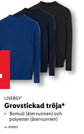 Lidl LIVERGY® Grovstickad tröja* erbjuda