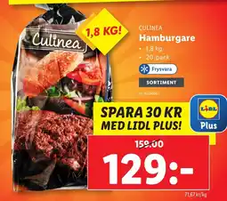 Lidl Culinea Hamburgare erbjuda