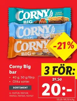 Lidl Corny Big bar erbjuda