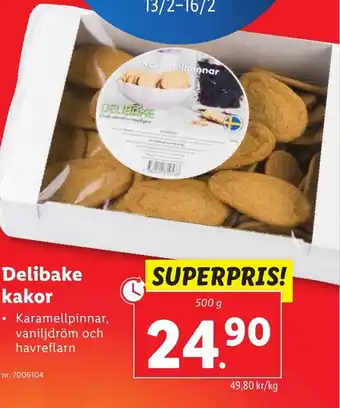 Lidl Delibake kakor erbjuda