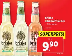 Lidl Briska alkoholfri cider erbjuda