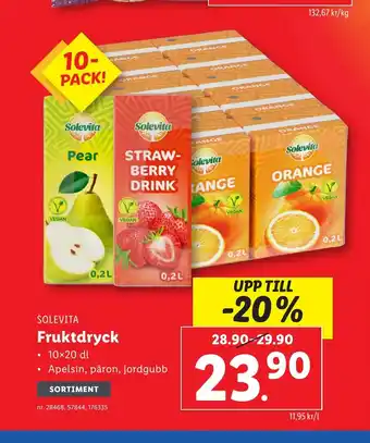 Lidl SOLEVITA Fruktdryck erbjuda