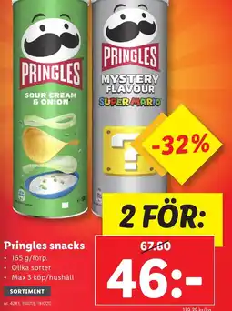 Lidl Pringles snacks erbjuda