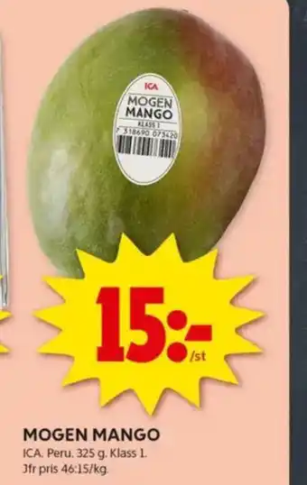 ICA Kvantum Mogen mango erbjuda