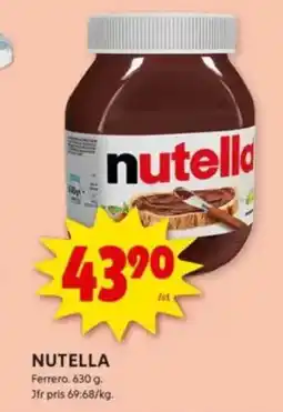 ICA Kvantum Nutella erbjuda