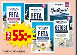 ICA Kvantum Fetaost, getost, grilloumi erbjuda