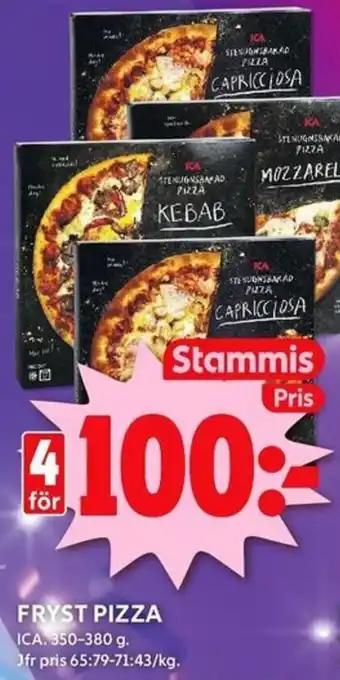 ICA Kvantum Fryst pizza erbjuda