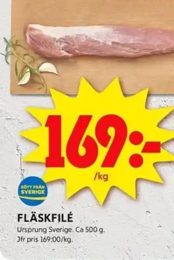 ICA Kvantum Fläskfilé erbjuda