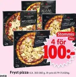 ICA Supermarket Fryst pizza erbjuda