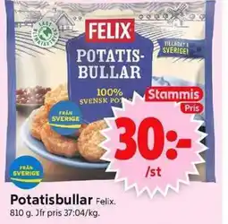 ICA Supermarket Potatisbullar Felix. erbjuda