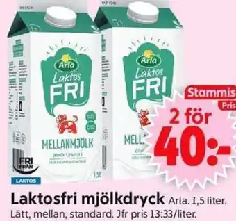 ICA Supermarket Laktosfri mjölkdryck erbjuda