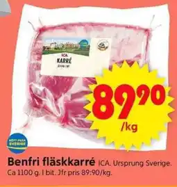 ICA Supermarket Benfri fläskkarré erbjuda