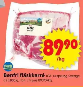 ICA Supermarket Benfri fläskkarré erbjuda