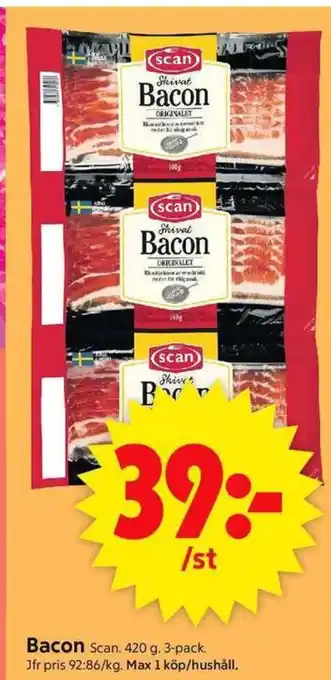 ICA Supermarket Bacon Scan erbjuda