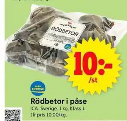 ICA Supermarket Rödbetor i påse erbjuda