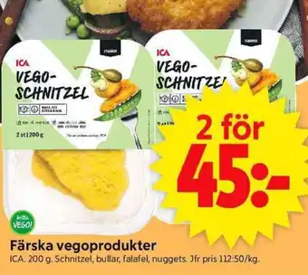 ICA Supermarket Färska vegoprodukter erbjuda