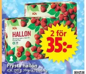 ICA Supermarket Frysta hallon erbjuda