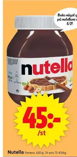 ICA Supermarket Nutella erbjuda