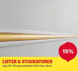 Byggmax Lister & stuckaturer erbjuda