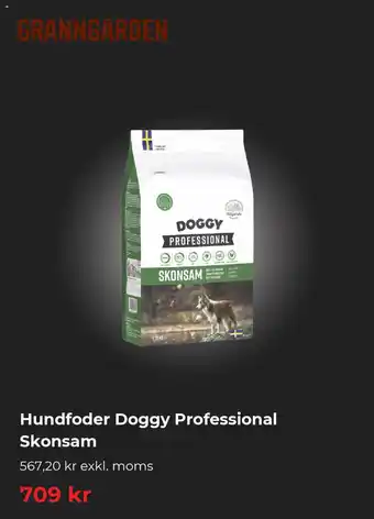 Granngården Hundfoder Doggy Professional Skonsam erbjuda