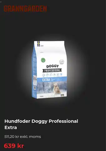 Granngården Hundfoder Doggy Professional Extra erbjuda