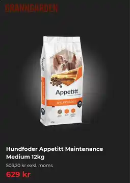 Granngården Hundfoder Appetitt Maintenance Medium erbjuda