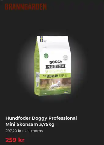 Granngården Hundfoder Doggy Professional Mini Skonsam erbjuda