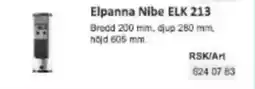 Rinkaby Rör Elpanna Nibe ELK 213 erbjuda